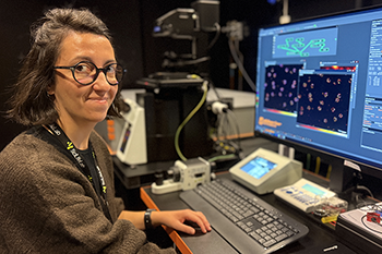 Ana Agostinho in the lab