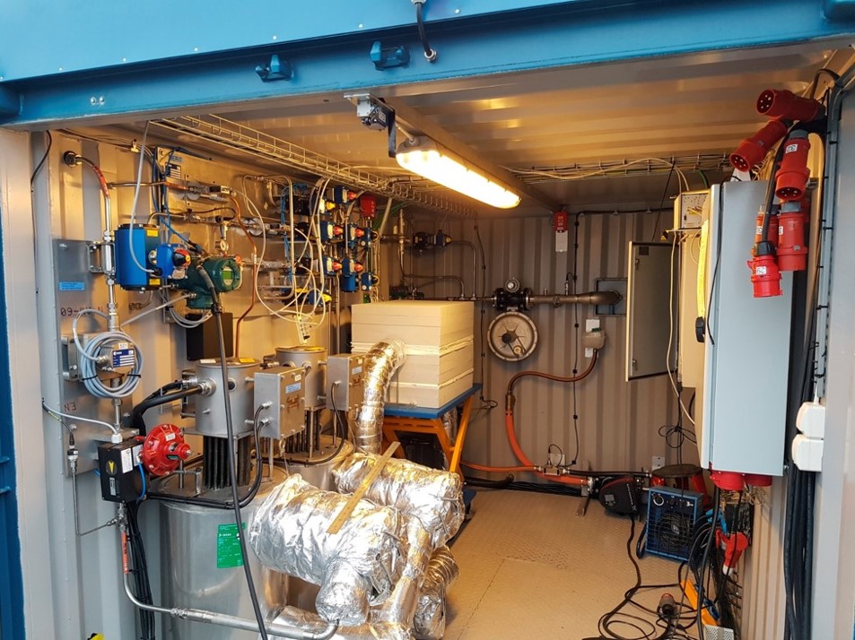 Test facility for Rocket Nozzle Cooling Channels