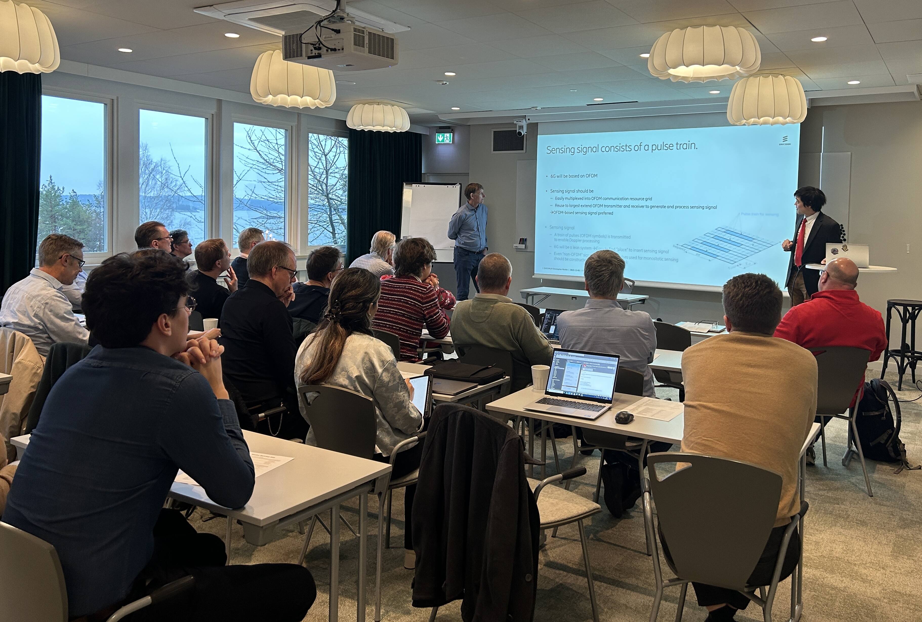 Bo and Christopher presenting