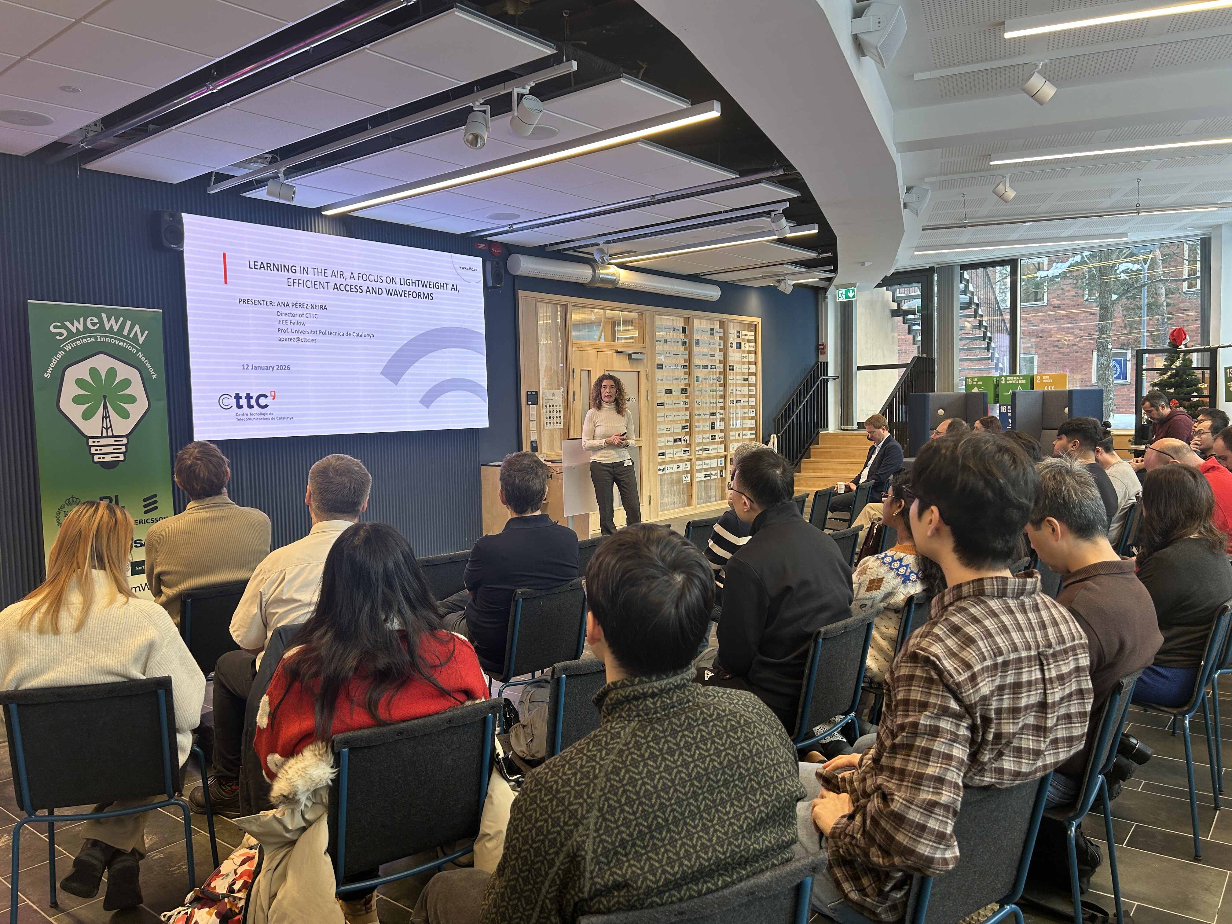 One of the keynote presentations by Ana Pérez-Neira