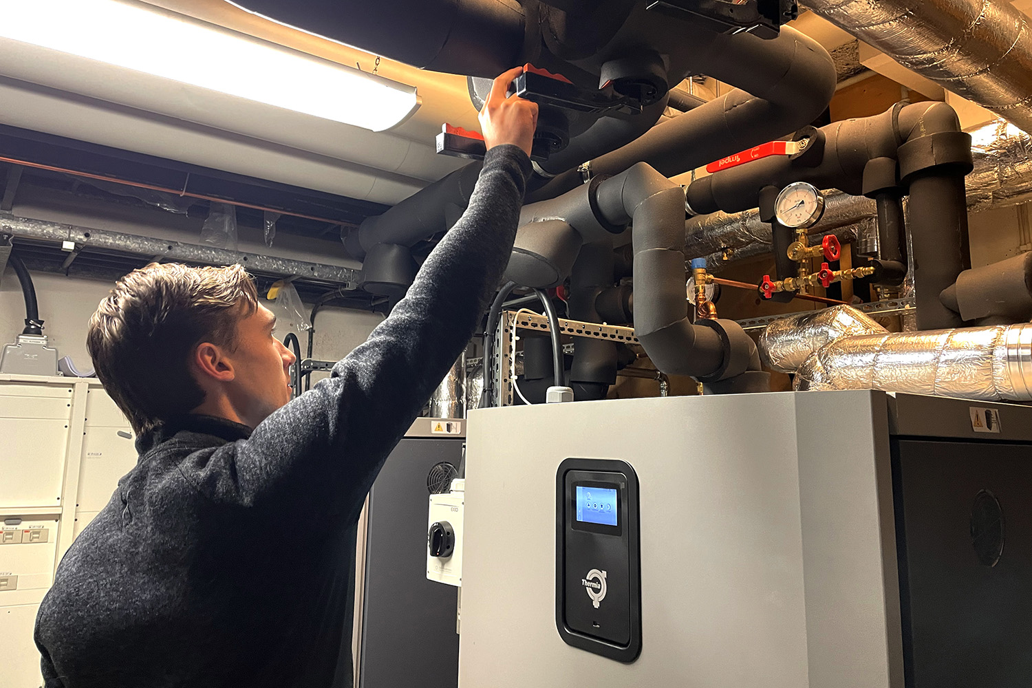 Arvid and the heat pump