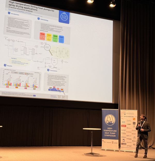 HPT Researcher - Davide Balzarini, presenting at  a poster session at the HTHP, Copenhagen Denmark