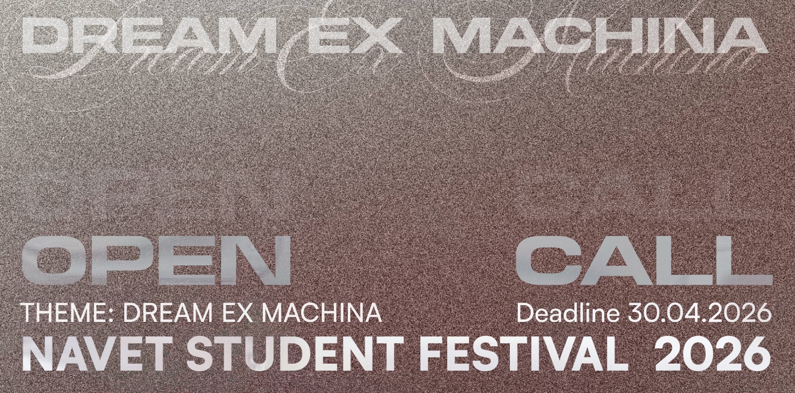 Poster of the Student Festival Call 2026