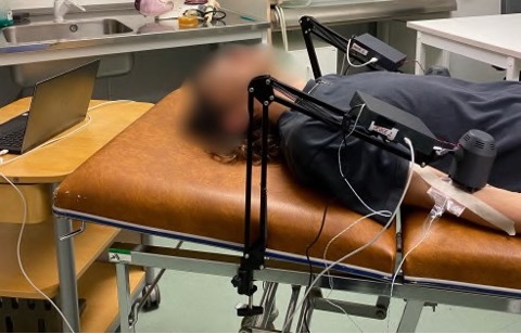 Person using the device described