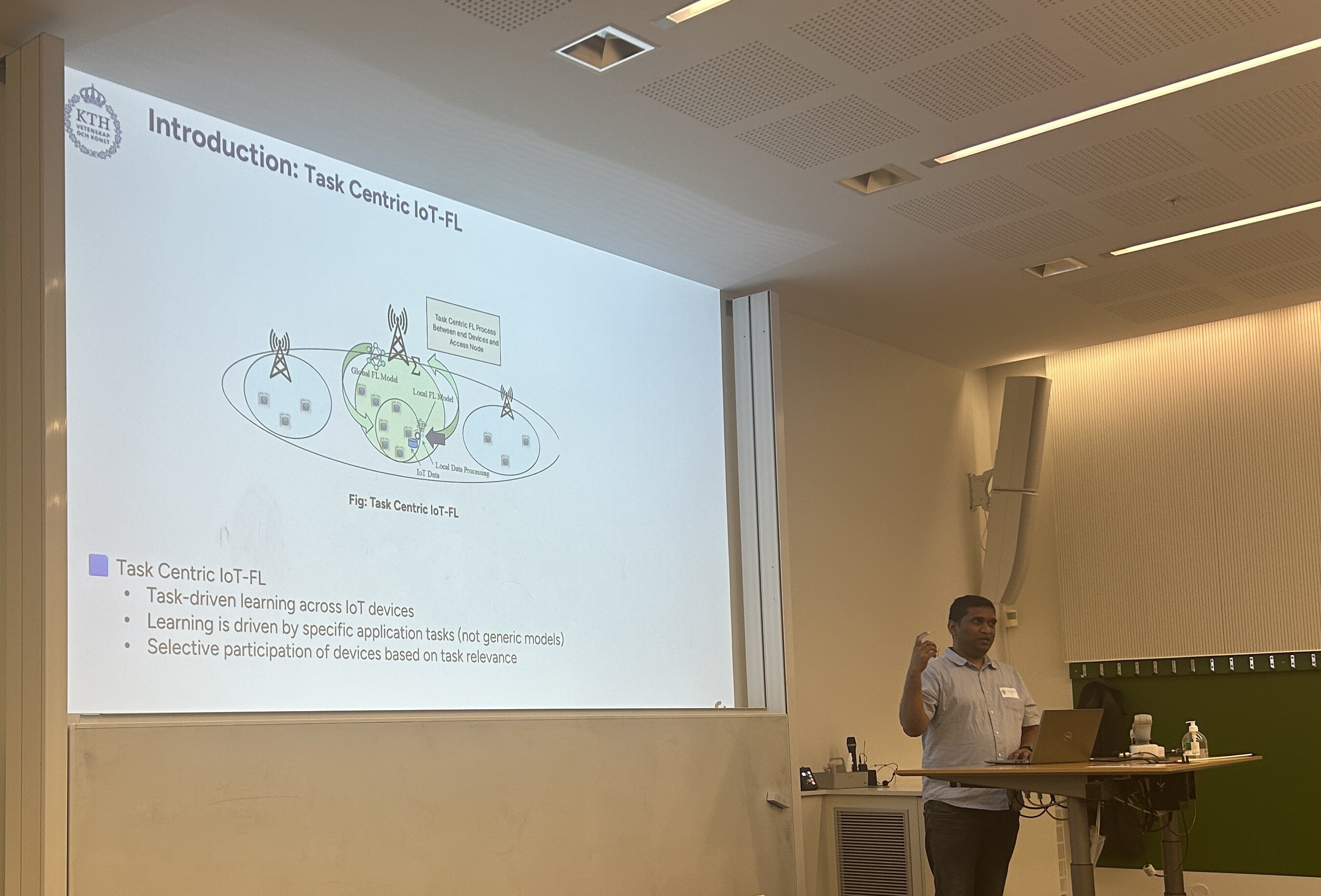 Swapnil Shinde presenting