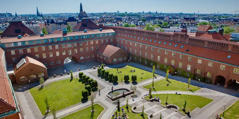 The courtyard at KTH