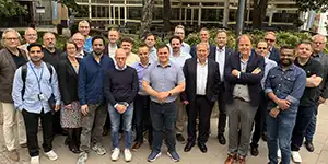 Projektmedlemmarna från Sverige och Finland i 6G FiSRE Foto Emelie Smedslund