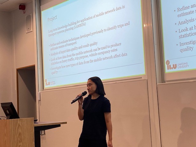 a person presenting