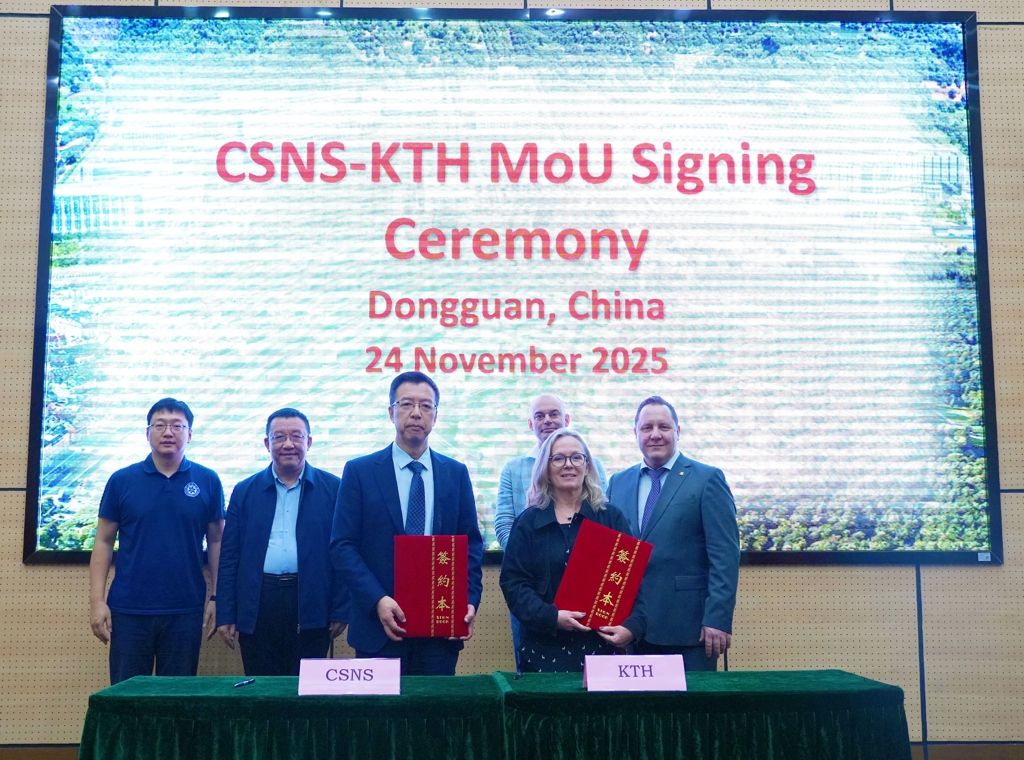 CSNS and KTH signs MOU