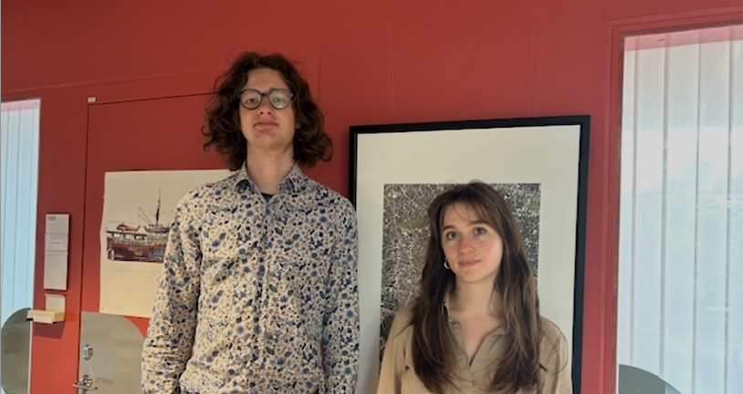 Photograph of doctoral students Thorsten and Felicia