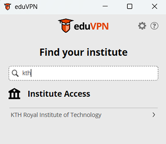 Find your institute