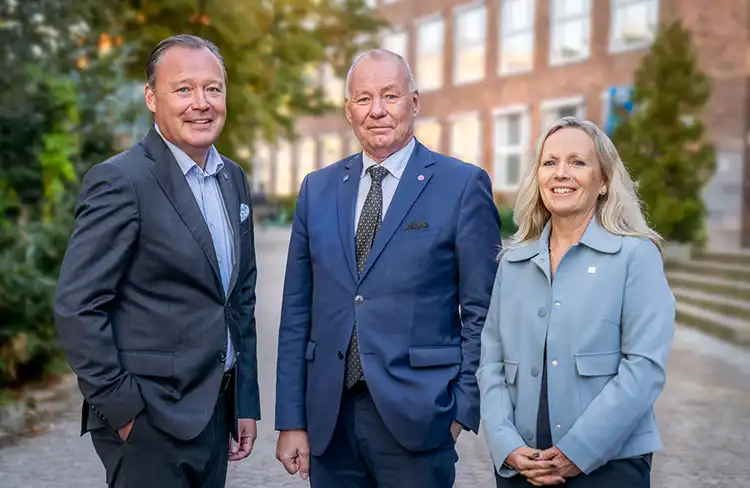 Mikael Lindström, Anders Söderholm och Annika Borgenstam.