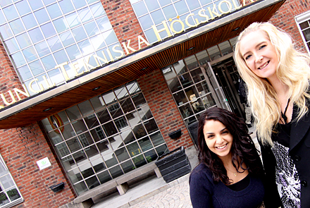 KTH-studenterna Donna Hanafi och Susanna Berggren