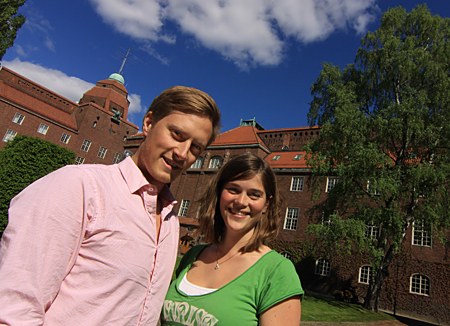 Johan Billgren och Greta Björling, projektledare för Open Innovation