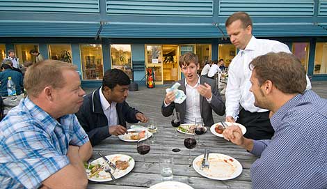 A nice barbecue dinner