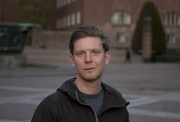 Isaac Skog, en av KTH-forskarna bakom OpenShoe.