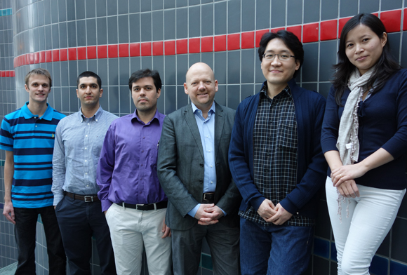 Forskarna från KTH (från vänster): Anders Eklund, Sohrab Sani, Majid Mohseni, Johan Åkerman, Sunjae Chung och Anh Nguyen.