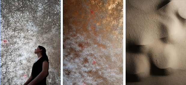 Aggregate Structure I, 2013. © K Dierichs, ICD, University of Stuttgart.  Aggregate Structure 0, 2012. © K Dierichs, ICD, University of Stuttgart.  Aggregations, 2009. ©K Dierichs, EmTech, AA School of Architecture London.