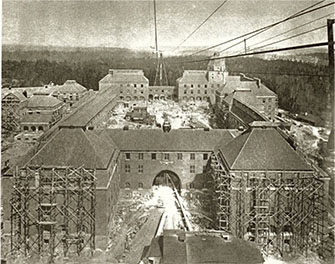 Old black and white photo.