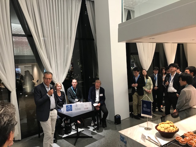 Former KTH president Peter Gudmunson at a joint event between KTH, KI and SU in Tokyo, October 2018