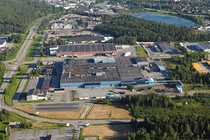 Aerial photograph of Scania factory