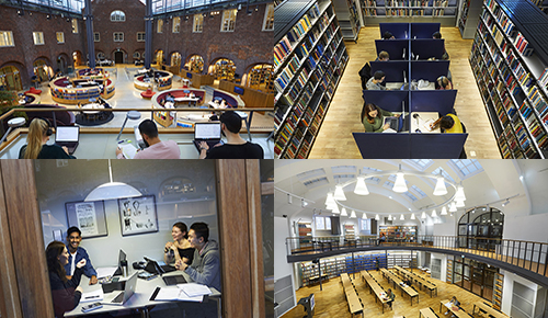 Olika studieplatser i KTH Biblioteket