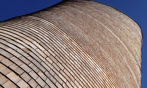 Wood construction, ventilation tower in Lill-Jansskogen, Stockholm.