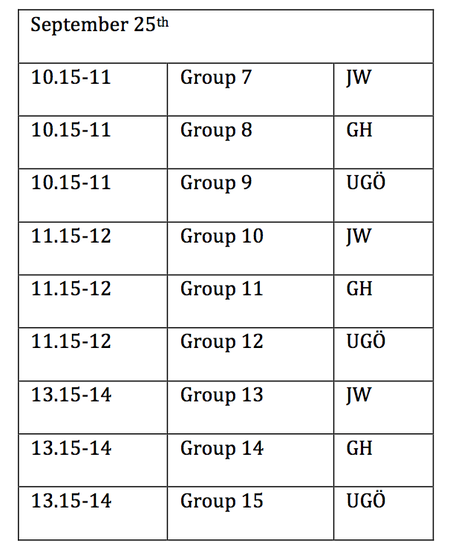 Friday groups
