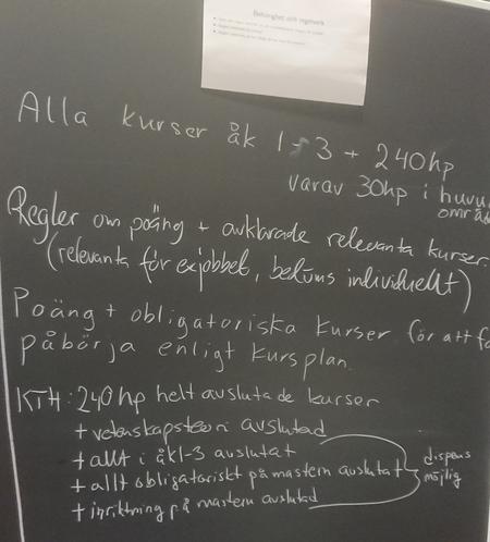 Tavla 7: Behörighet, regelverk