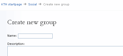 create new group
