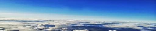 molnhimmel från flygplan